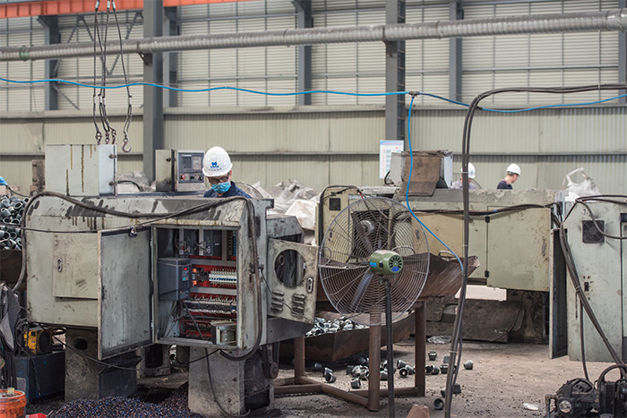 佛山网架配件-锥头加工车间